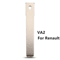 10pcslot va2 key blank replacement for renault for citroen for peugeot remote original car key va2 uncut blade