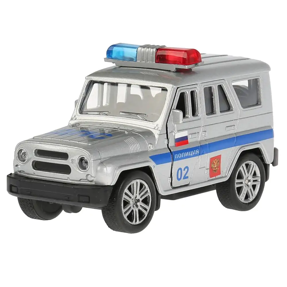 Machine model технопарк UAZ Hunter police инерционная |