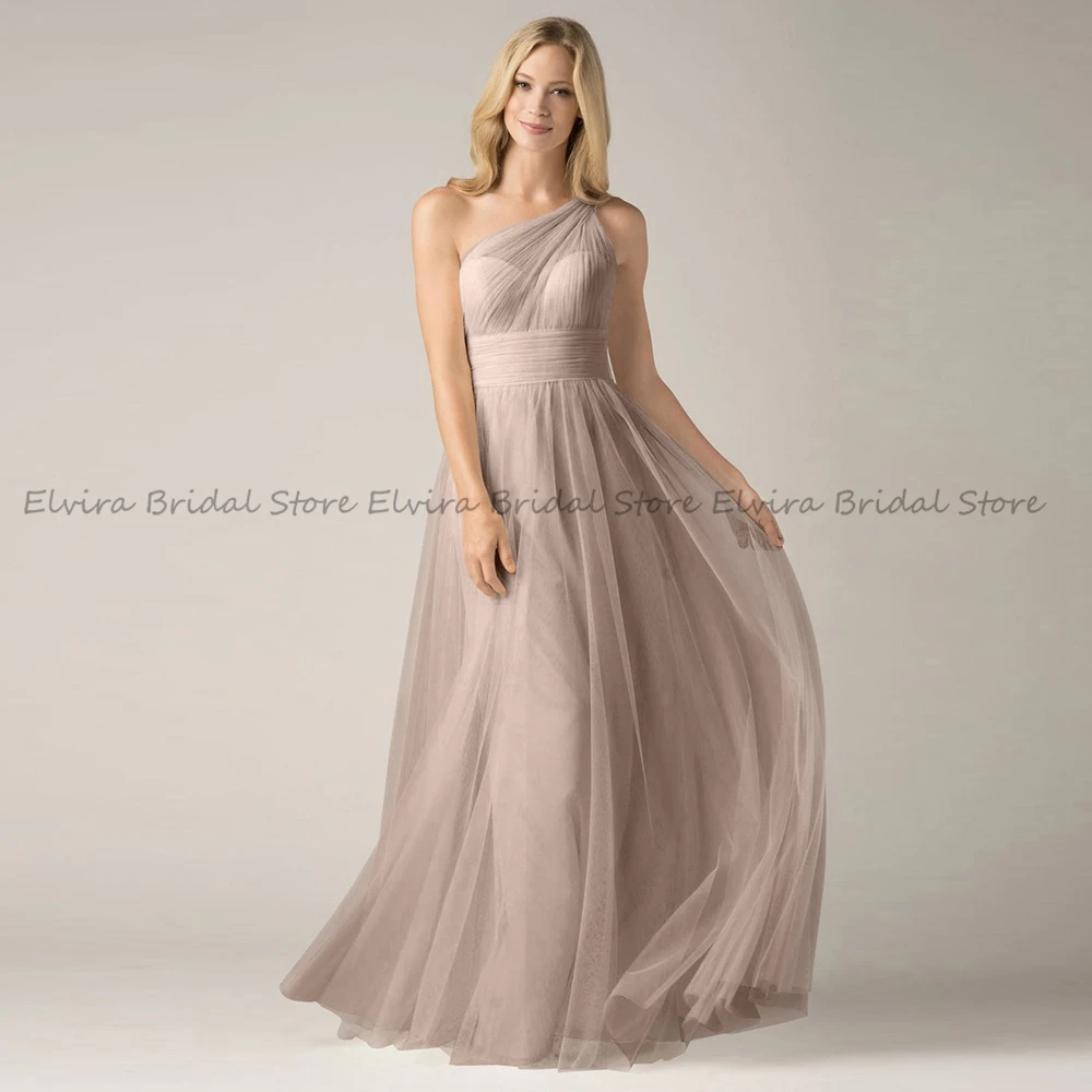 Шифоновые Классические платья а-силуэта для подружек невесты женские с одним