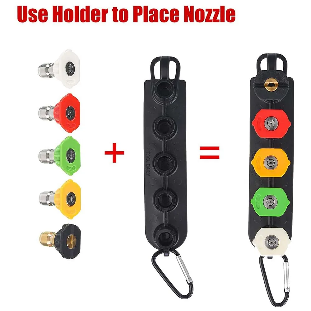 Пистолет для мойки высокого давления со сменным удлинителем 5 наконечников сопла