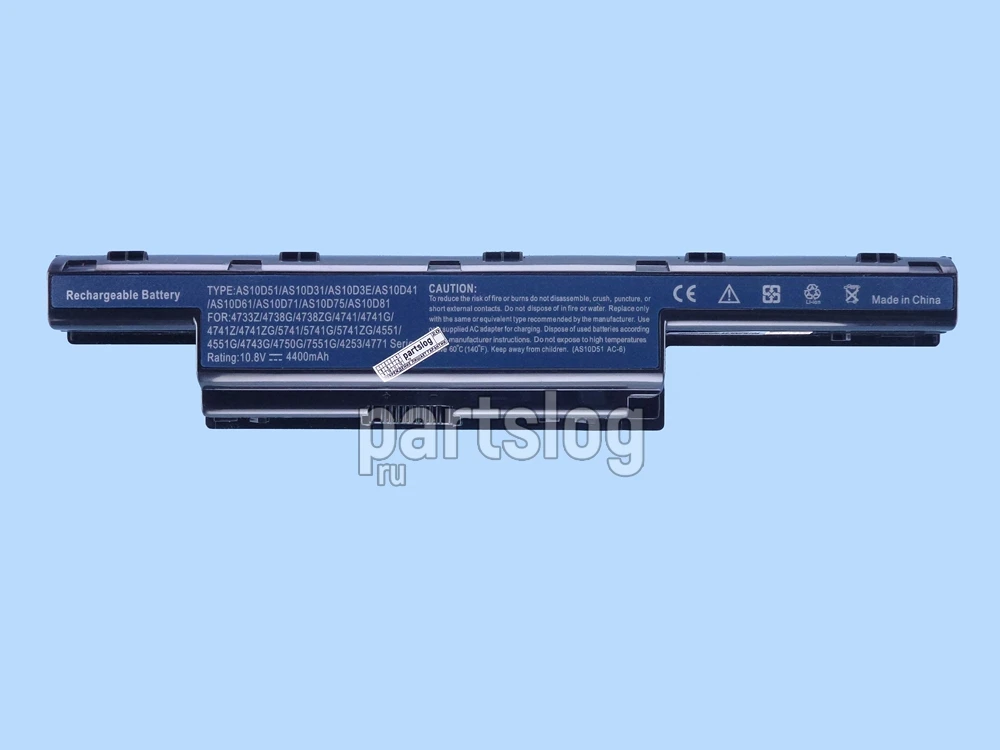 Аккумулятор для ноутбука Acer AS10D3E 10.8V 4400mAh |