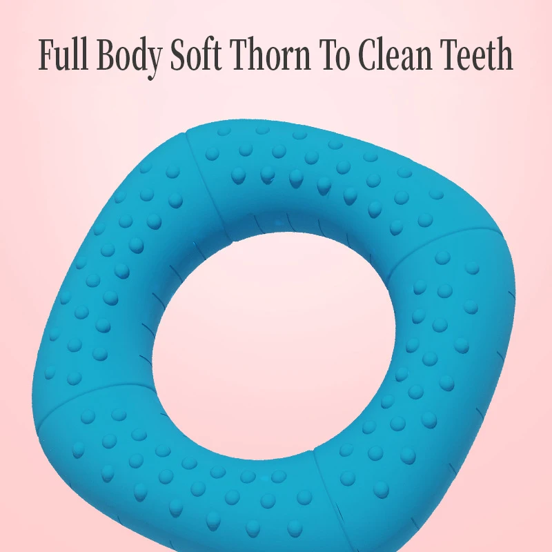 

1PC Creative Candy Color Pet Chew Toy Creative Donut Shape Random Bite Resistant Dog Squeaky Toys Pet Bite Toys Pet Supplies