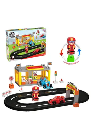 Fen Toys -  F1 гоночный дорожный комплект 48 дорожек Lego Block