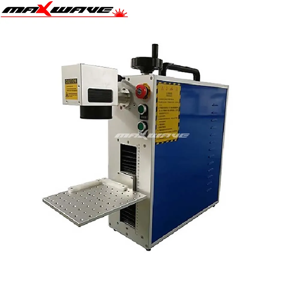Fiber Laser Marking Machine With Rotary RAYCUS 50 Watt Fiber Laser Marking Machine enlarge