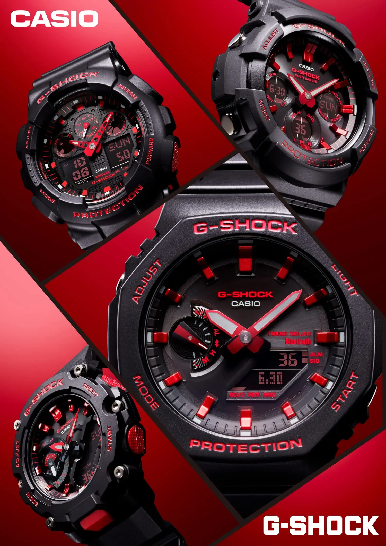 [Casio] Часы G-Shock [] на солнечной батарее с Bluetooth GA-B2100BNR-1AJF Мужские черные