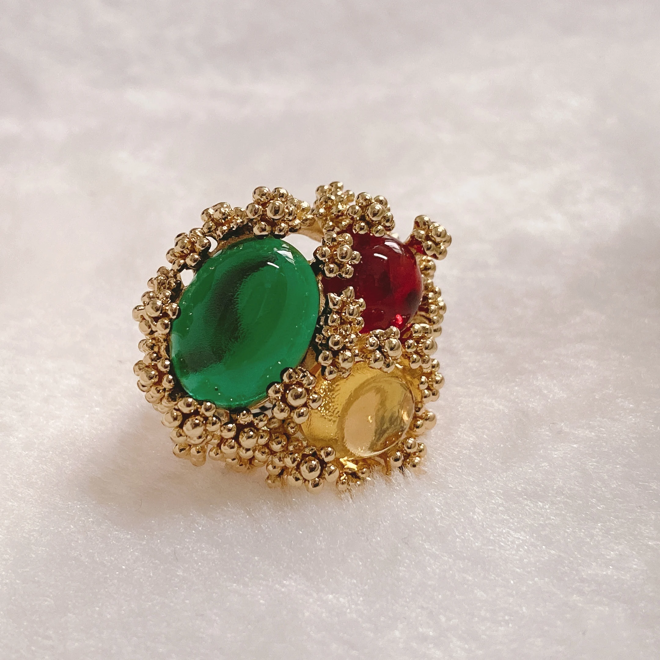 YULAILI трехцветные ранние кольца для женщин модные аксессуары новые стильные на