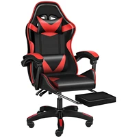 YSSOA Racing Gaming Office High Back Computer Ergonomic Adjustable Swivel Recliner Chair W/Headrest Lumbar Support&Footrest