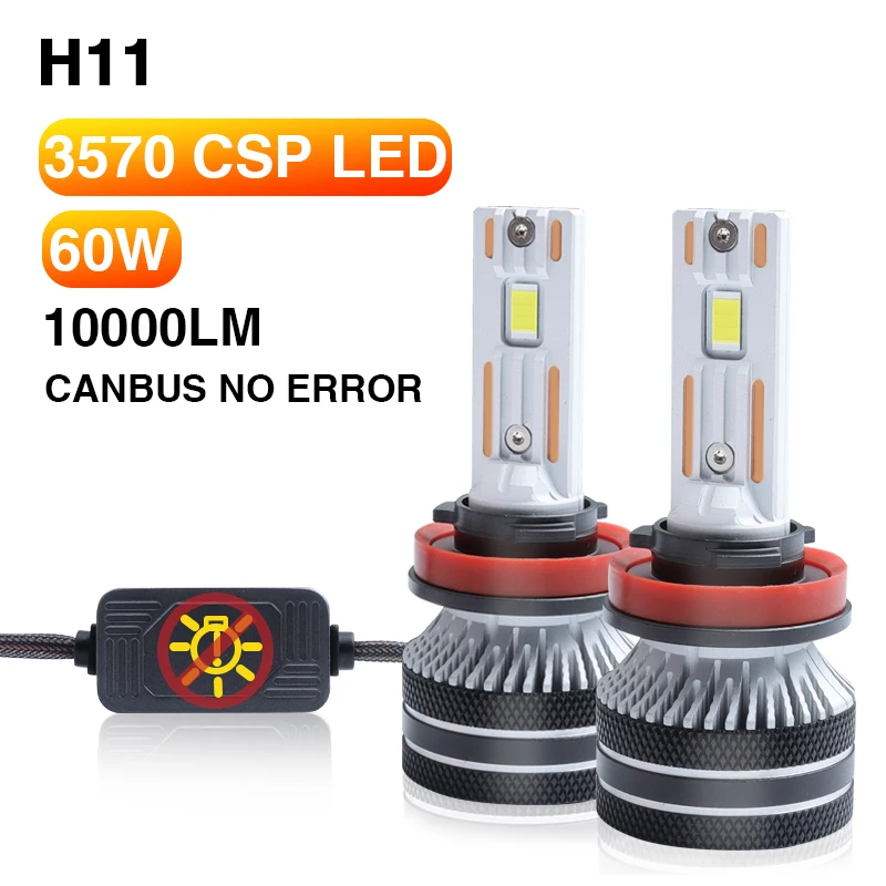 

2Pcs Car Headlight Bulbs Car Auto Light 4300K 6000K For Elantra GT Led Auto headlights (2012 - 2015)