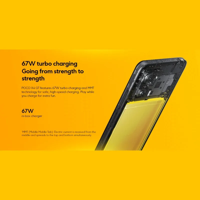 Ceny Wersja Globalna POCO X4 GT 5G - MediaTek Dimensity 8100 5nm Procesor Do Gier | Aparaty 64MP | 67W Szybkie ładowanie Smartfona