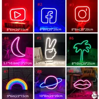 Cute Custom Neon Sign Stand Sign Desk Light USB Powered Bedroom Decoration Party Wall Decor Led Light Night Lamp Birthday Gift