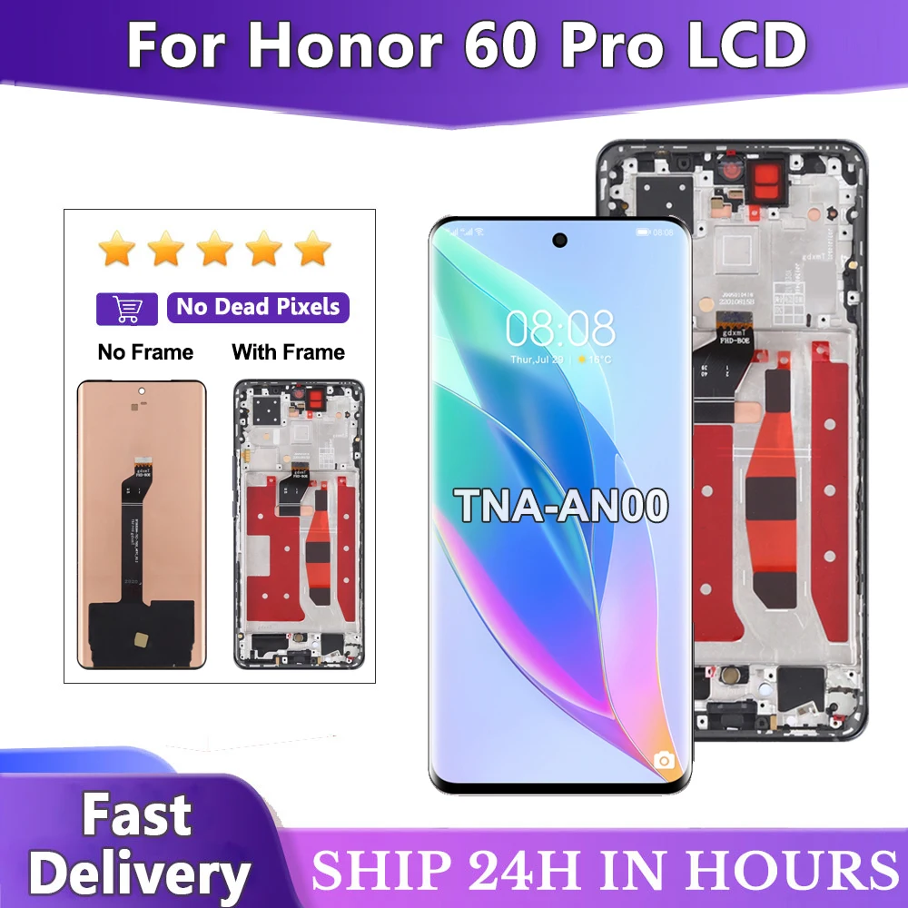 6 78-дюймовый OEM OLED FHD + для Honor 60 Pro ЖК-экран сенсорная панель дигитайзер Honor60 замена