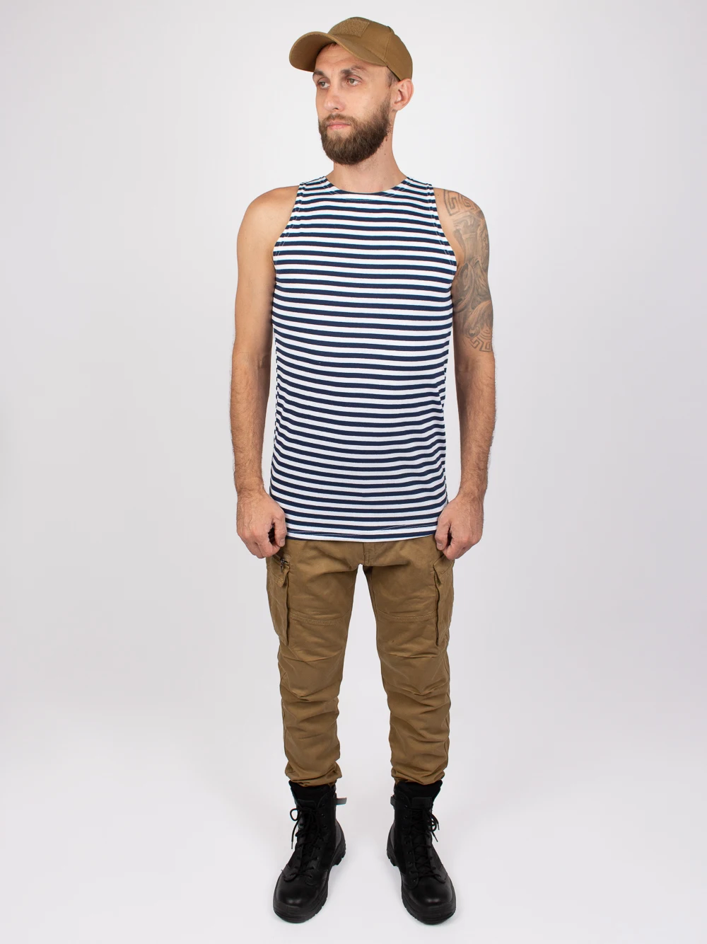 Майка-тельняшка синяя полоса (ВМФ)