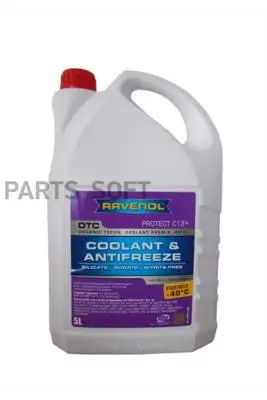RAVENOL 4014835755550 АНТИФРИЗ ГОТОВЫЙ К ПРИМ. ЛИЛА OTC ORGANIC TECHN.COOLANT PREMIX -40C ( 5Л) |