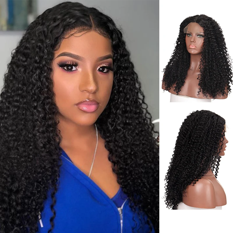 

XG High temperature fiber synthetic fluffy front lace small curl long 24 inch black african curl suitable for black women