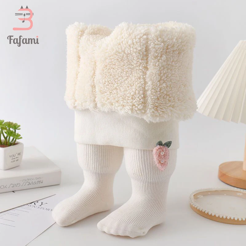 

Winter Sticky Child Girl Baby Girl Tights Thick Cable Knit Leggings Cotton Pantyhose For Toddlers Kids 1-8 T Catton Stockings