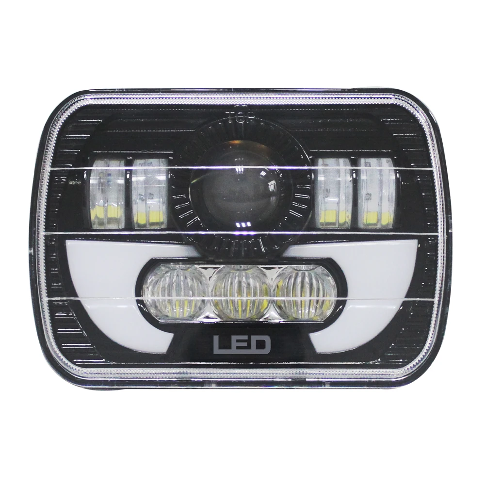 

SXMA 7" LED Work Light LED Headlights High/Low beam Angle Eyes Trademark LOGO Sealed Beam for Off Road Jeep Wrangler 1 Pc