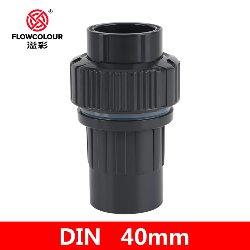 Flowcolour 32 мм UPVC быстрый соединитель перегородки, соединитель для водопроводной трубы, садовая оросительная система, ПВХ соединители, фитинги для аквариума