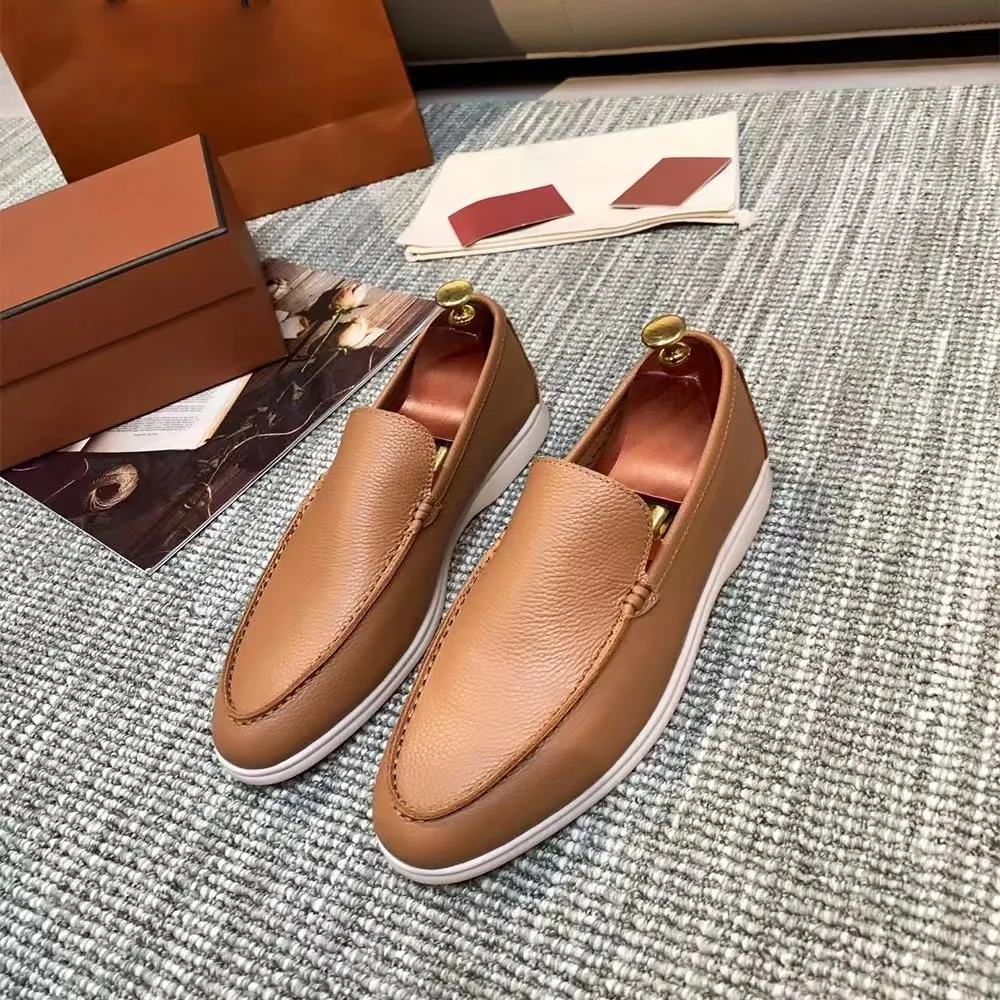 

Blapunka Luxury Designer Shoes Genuine Leather Loafers Women Slipons Flat Shoes Ladies Leisure Comfort Soft Flats New