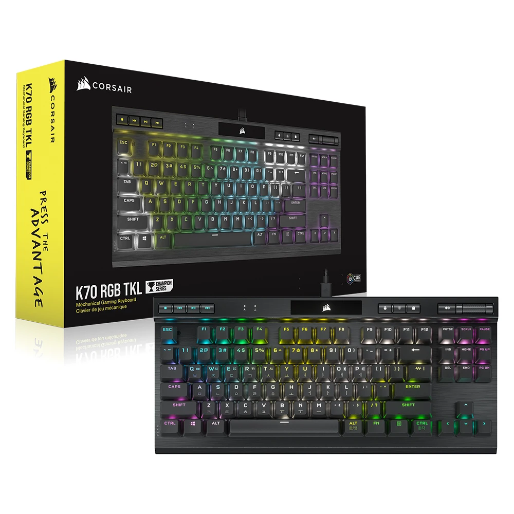 Игровая механическая клавиатура Cursair K70 RGB TKL Tenkis Mine Axis (Официальный