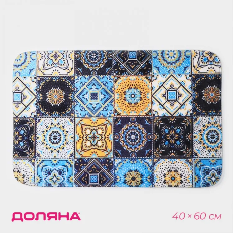 Коврик для ванной Богемия с принтом-мозаикой (40х60 см)