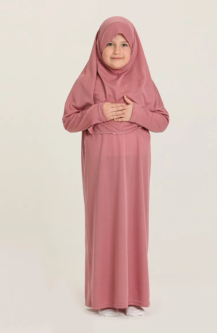 

New Fashion Hijab Child Prayer Dress Hijab Women Islamic Clothing Colorful Muslim Turkish Made Dubai Africa Turkey Free Shipping