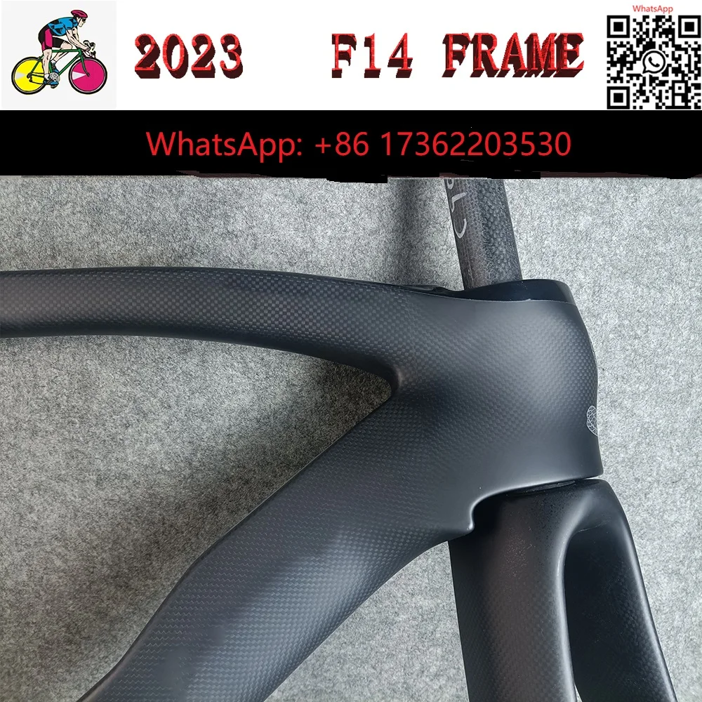 

2023 F14 дорожная рама из углеродного волокна + руль BB68 T1000 скоростная рама велосипеда дисковый/обод тормоз гоночный велосипед с пользовательским логотипом XDB UPS