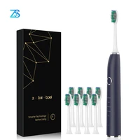 zs waterproof usb rechargeable smart time long standby multifunction 5 modes teeth whitening adult sonic electric toothbrush