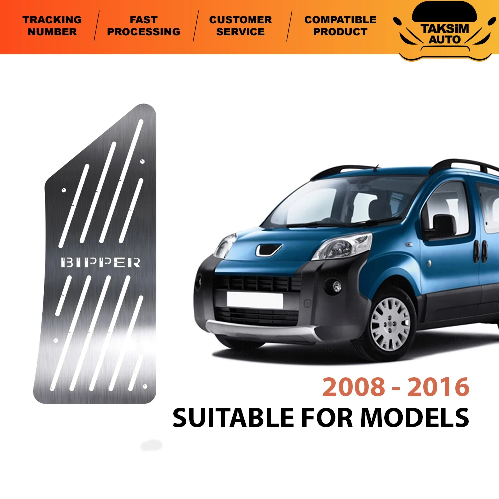 

Хромированная ножная педаль для моделей Peugeot Bipper 2008-2016, изделие из высококачественной нержавеющей стали, простая сборка