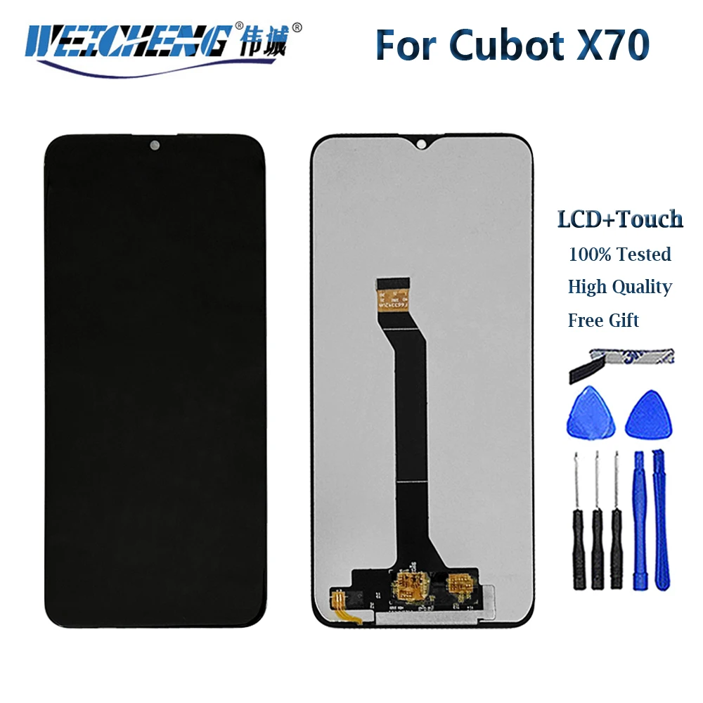100% тест для Cubot X30 X50 ЖК-дисплей + преобразователь сенсорного экрана в сборе для Cubot X70 X19 X19S, запасные части (art.: 3920d1041b511) - 3920d1041b511