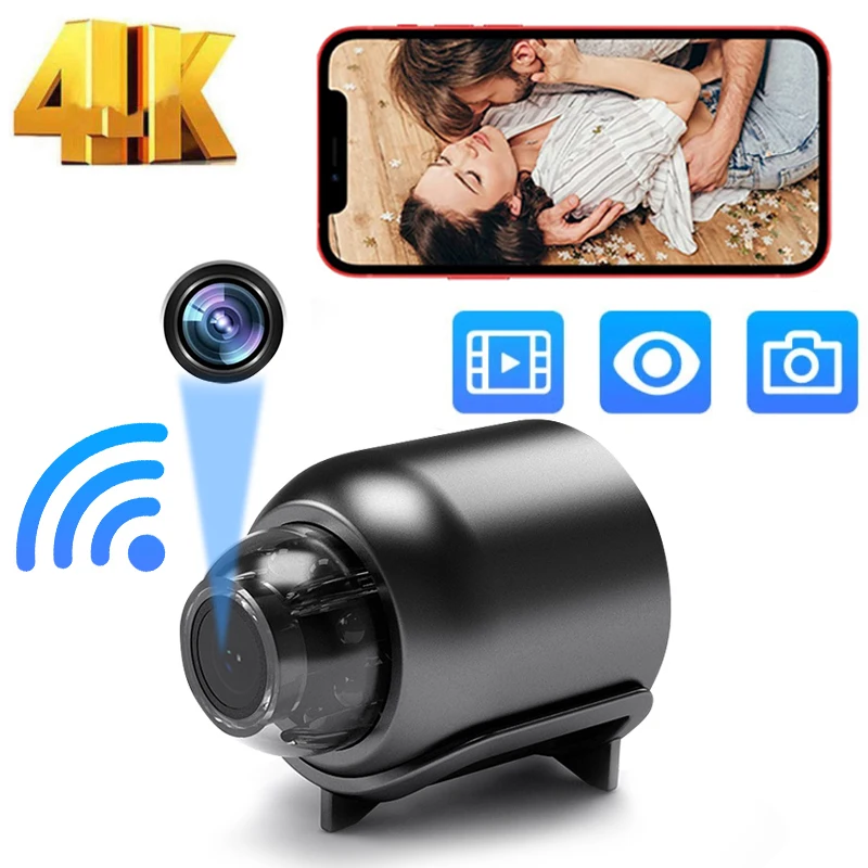 WiFi Mini telecamera telecamere di sorveglianza protezione di sicurezza visione notturna Monitor remoto 140 ° grandangolare Smart Home videoregistratore