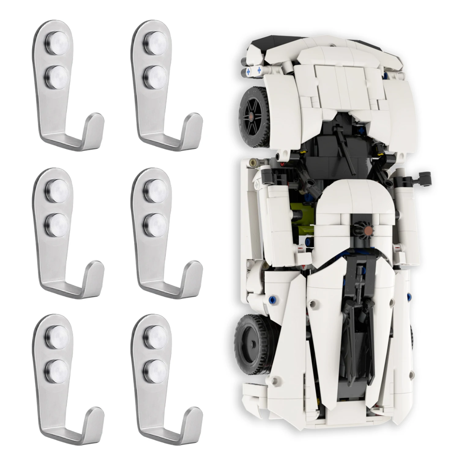 XGREPACK Товары Настенный крючок для Lego 42173 Koenigsegg Jesko Absolut Grey Hypercar 42185 (42173 крючок)