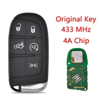 keychannel 5 button car smart key 4a 433mhz keyless remote for fiat 500 500l toro 2016 replacement control fob with sip22 blade