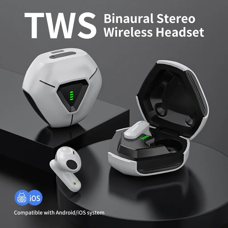 

Wireless Bluetooth 5.2 Headphones Dual Stereo HIFI Sound Earphones Noise Reduction Gaming Headsets TWS Smart Touch Earbuds