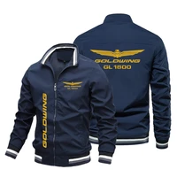 new autumn winter mens jacket honda gold wing logo print jacket womens fashion windbreaker custom motorcycle racing jacket