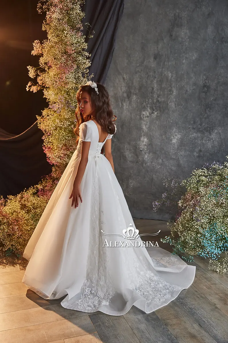 Элегантные кружевные платья с цветочным рисунком для девочек в стиле бохо