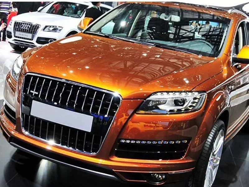 Автомобильные фары указатель поворота передняя лампа для A-udi Q7 2010-2015 DRL дневные