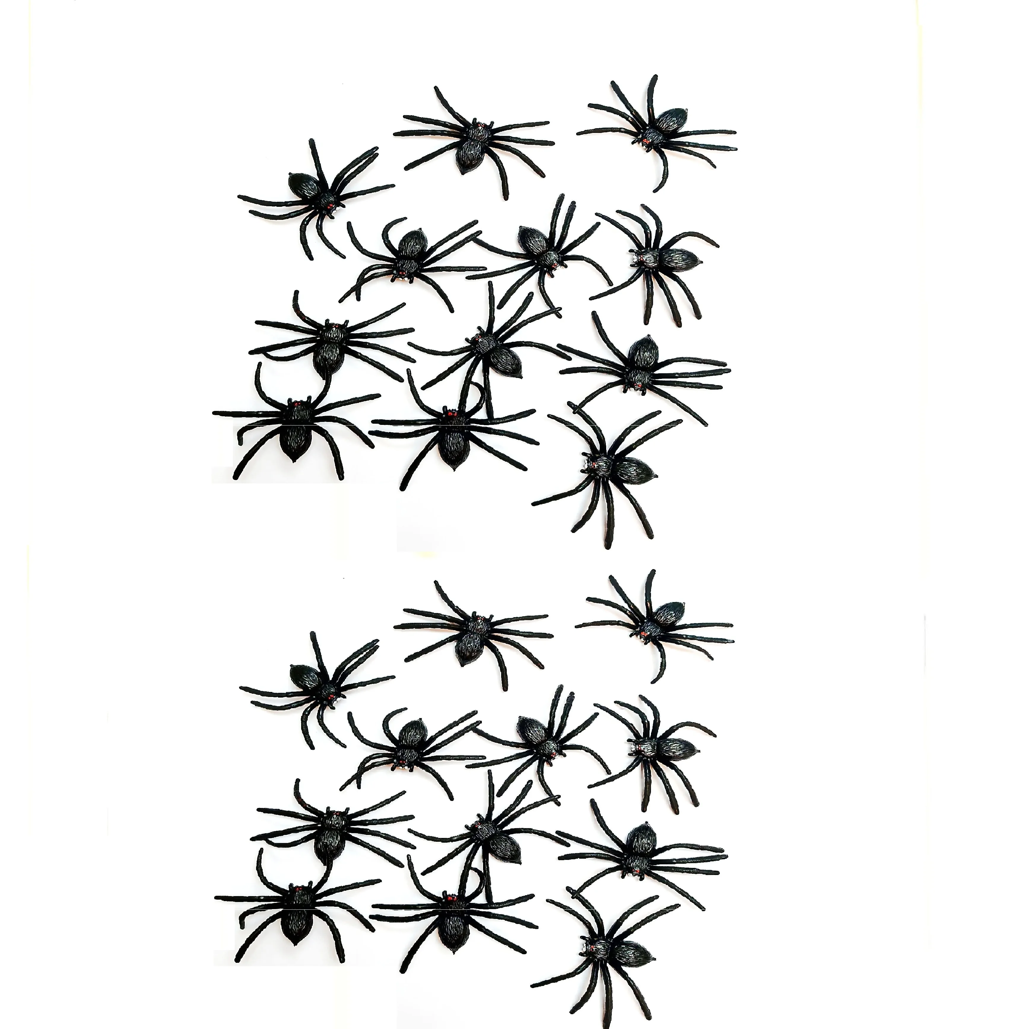 12 шт. черный паук искусственное украшение для Хэллоуина