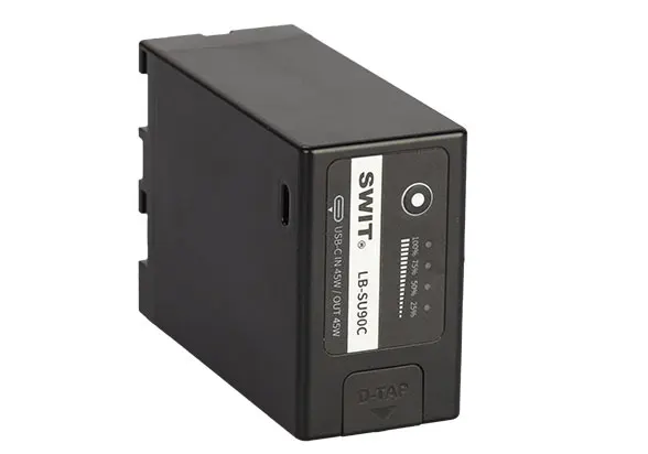 SWIT LB-SU90C SONY BP-U Series Compatible Battery For PXW-Z280, X280, FS5, FS7, FX9 etc, Has D-tap Socket & USB-C