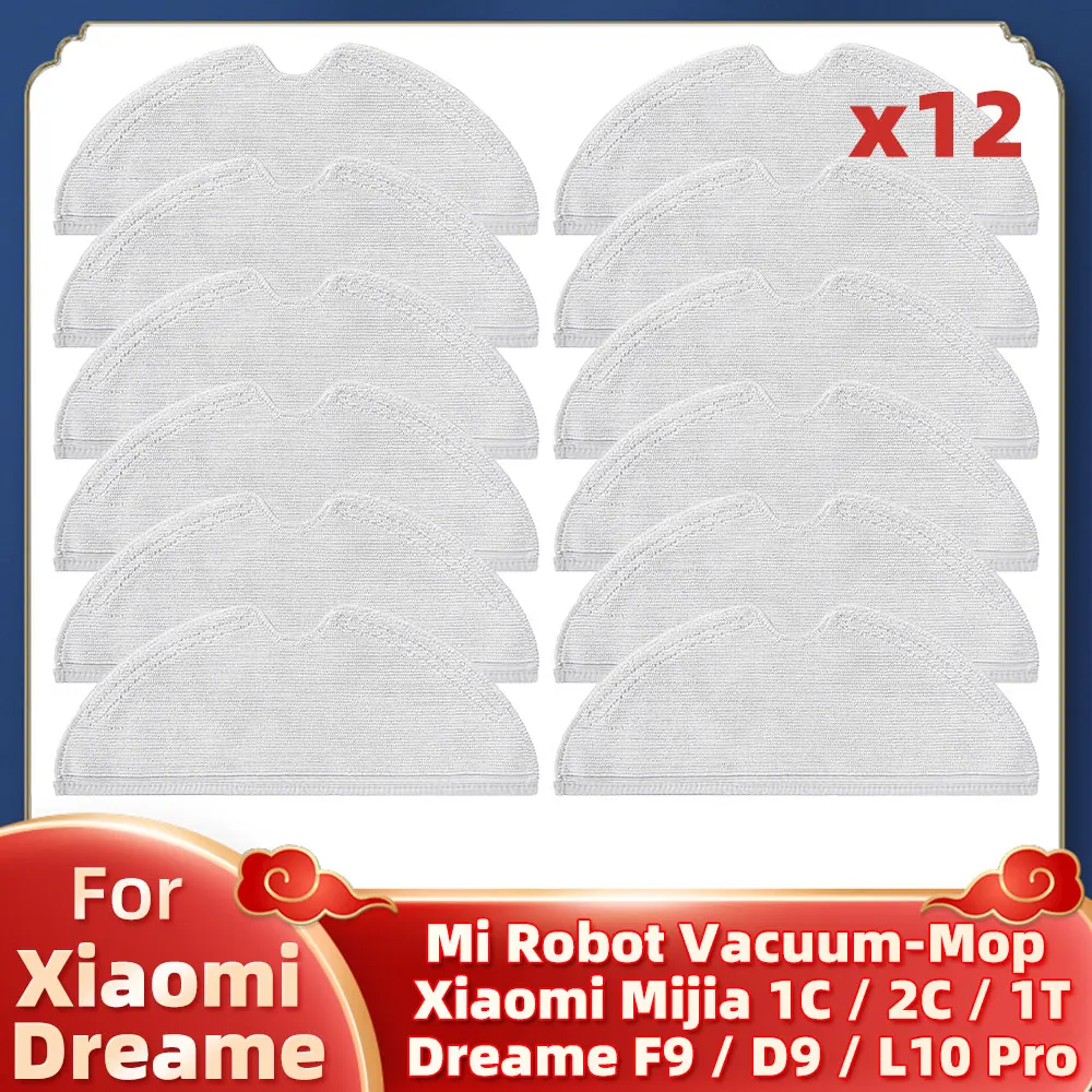 

Mop Cloths Rag For Xiaomi Mi Robot Vacuum-Mop Mijia 1C / 2C / 1T STYTJ01ZHM Dreame Bot F9 / D9 / D9 Pro / D9 Max / L10 Pro Parts