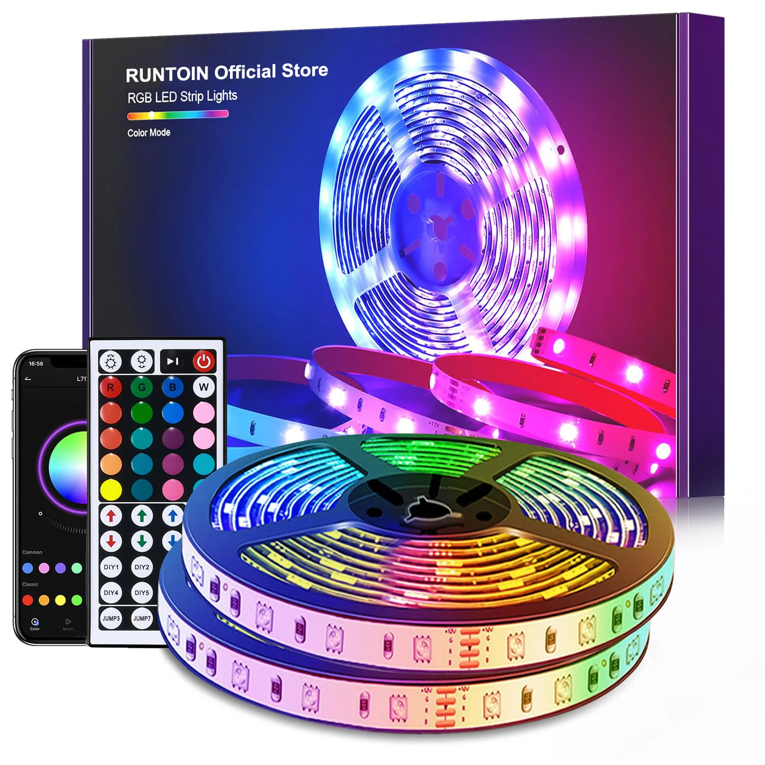 USB светодиодные ленты RGB 5050 1-40 м
