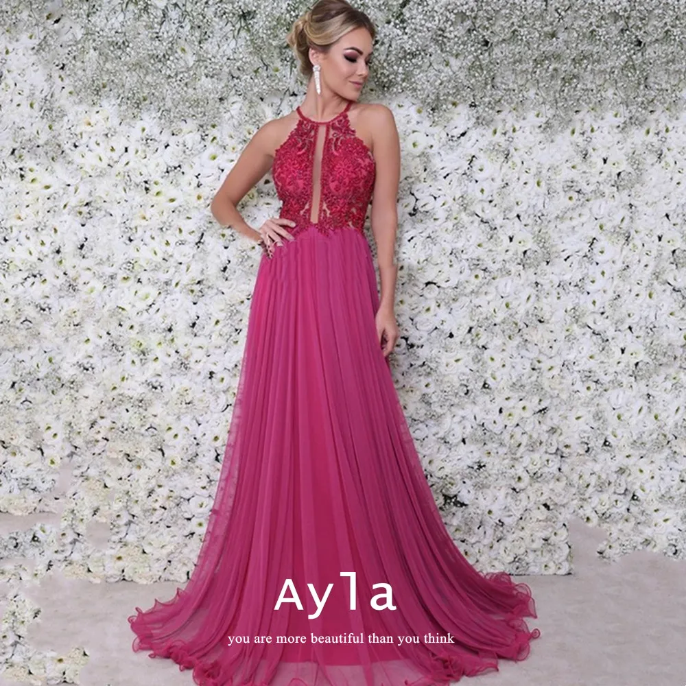 

Sexy A-line Backless Prom Dresses Comfy Chiffon Robes De Soirée Grace Maxi فساتين السهرة Prom Dresses 2022 Luxury Gowns