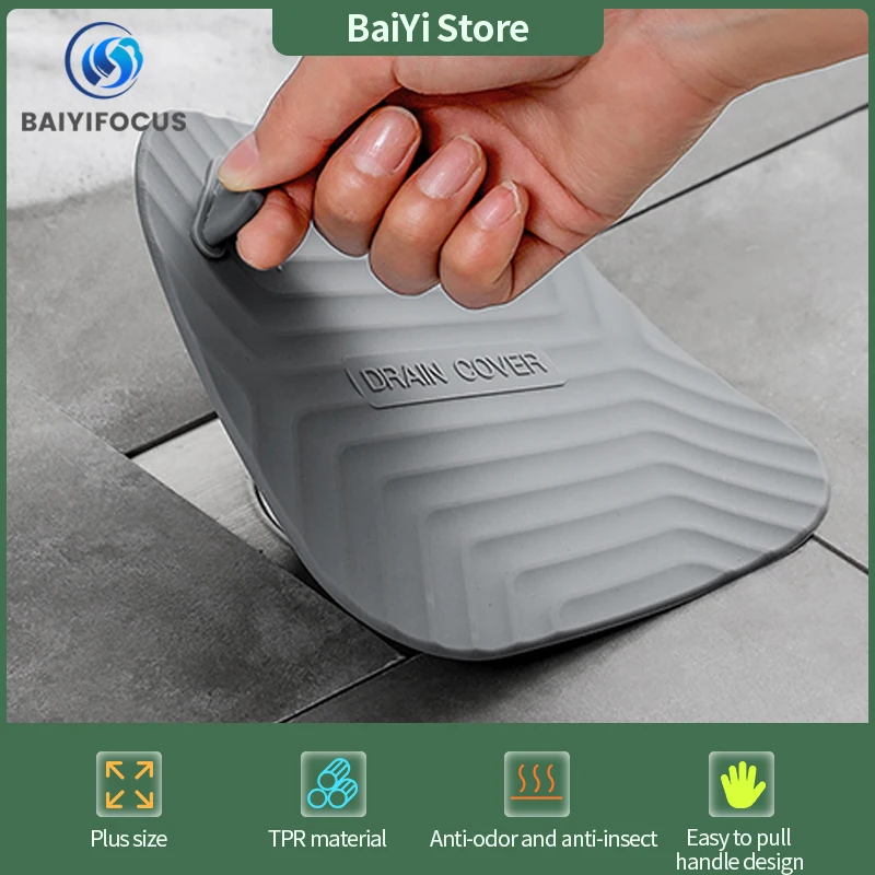 

Floor drain deodorizer bathroom plugging anti-insect cover anti-odor deodorizing silicone pad sewer seal anti-smell artifact