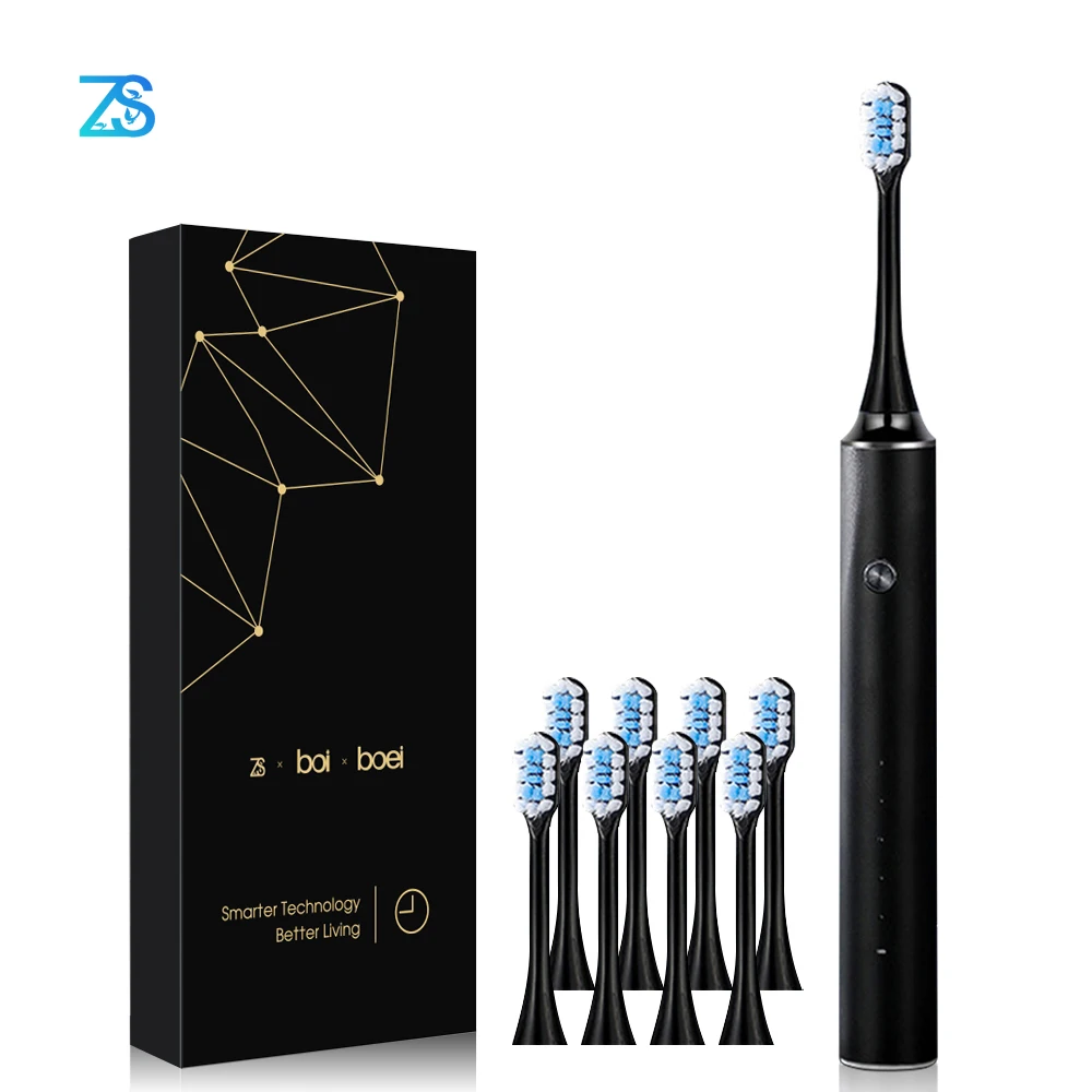 Электрическая зубная щетка перезаряжаемая через USB 5 режимов с 8 сменными щетками