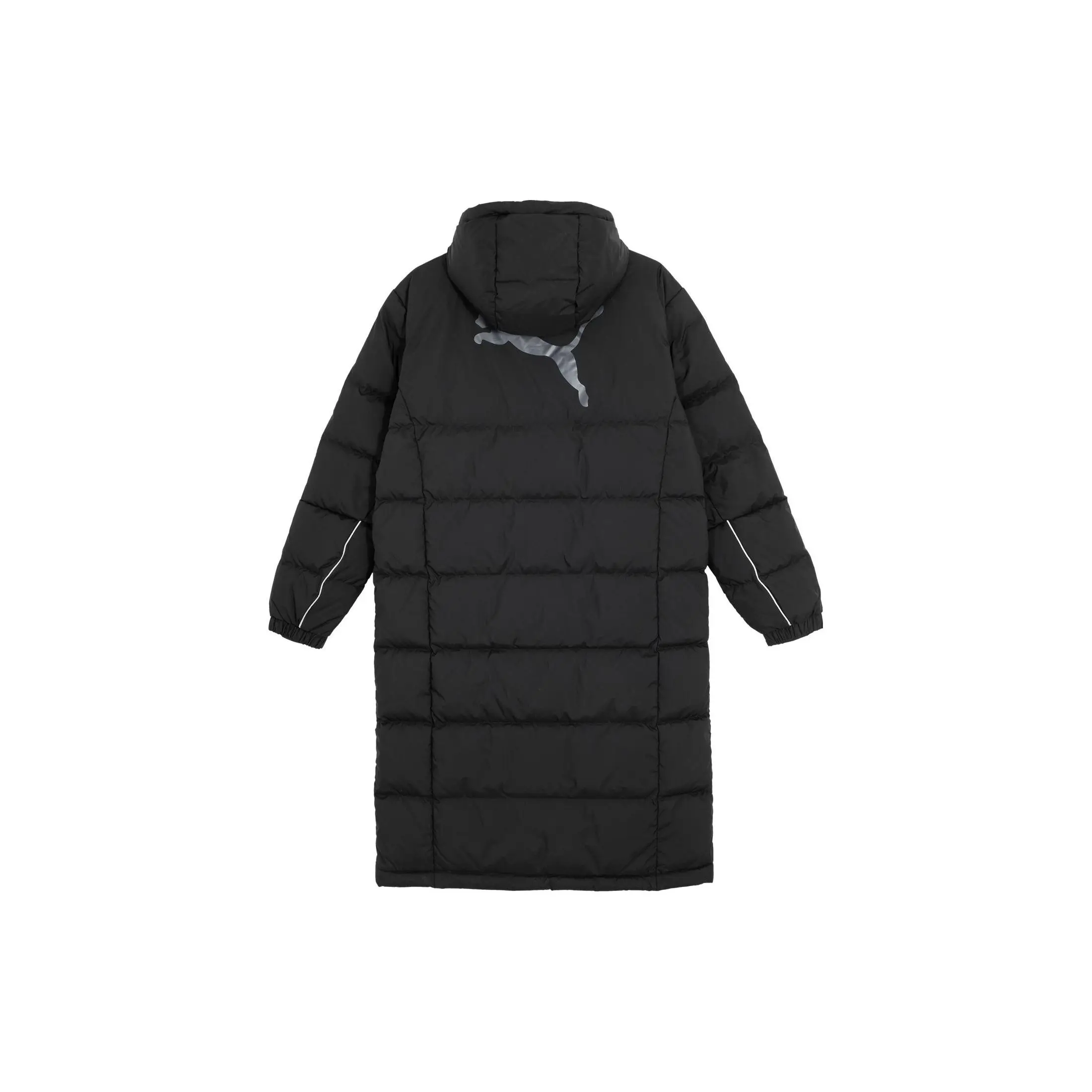 Повседневная длинная пуховая куртка с капюшоном и принтом PUMA мужская верхняя