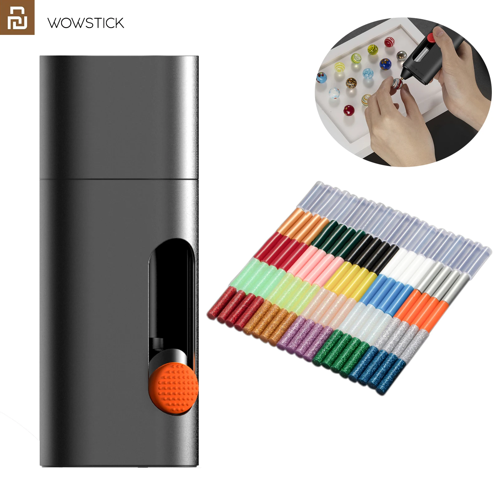 

Youpin Wowstick Electric Hot Melt Glue Pen Kits Type-C Rechargeable Cordless DIY Arts Crafts Projects Sealing and Quick Repairs