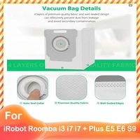 dust bag for irobot roomba i3 i7 i7 plus 7550 i8 8150 i4 i6 j7 7150 e5 e6 s9 plus robotic cleaner accessories spare parts kits