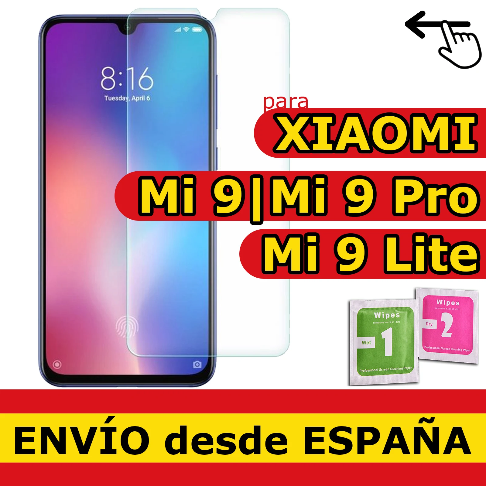 Pellicola Vetro Temperato Per Xiaomi Mi 9 / 9 Lite / 9 Pro / Cc9 Protezione Qualità Premium 9H 0.33Mm