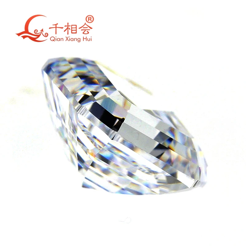 D white color asscher  shape diamond cut moissanite moissanite loose stone Positive diamond can pass presidium 3 tester pen