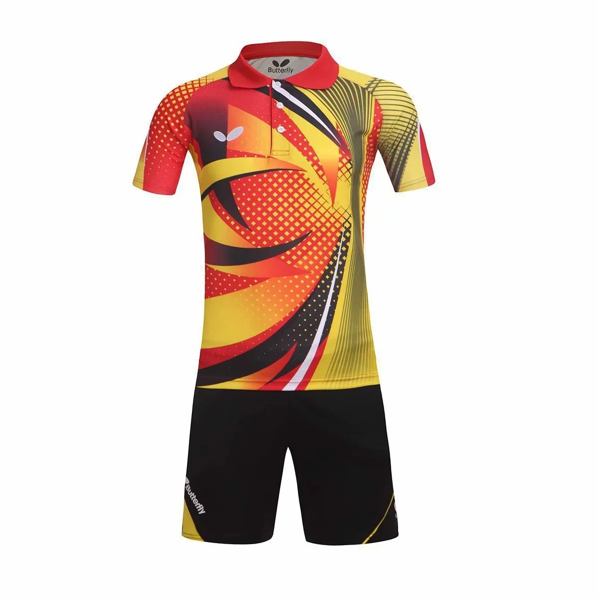 New Men Badminton Sport Shirts Table Tennis Suit Quick Dry Breathable Jersey Team Clothes Game Running Short Sleeve Shorts