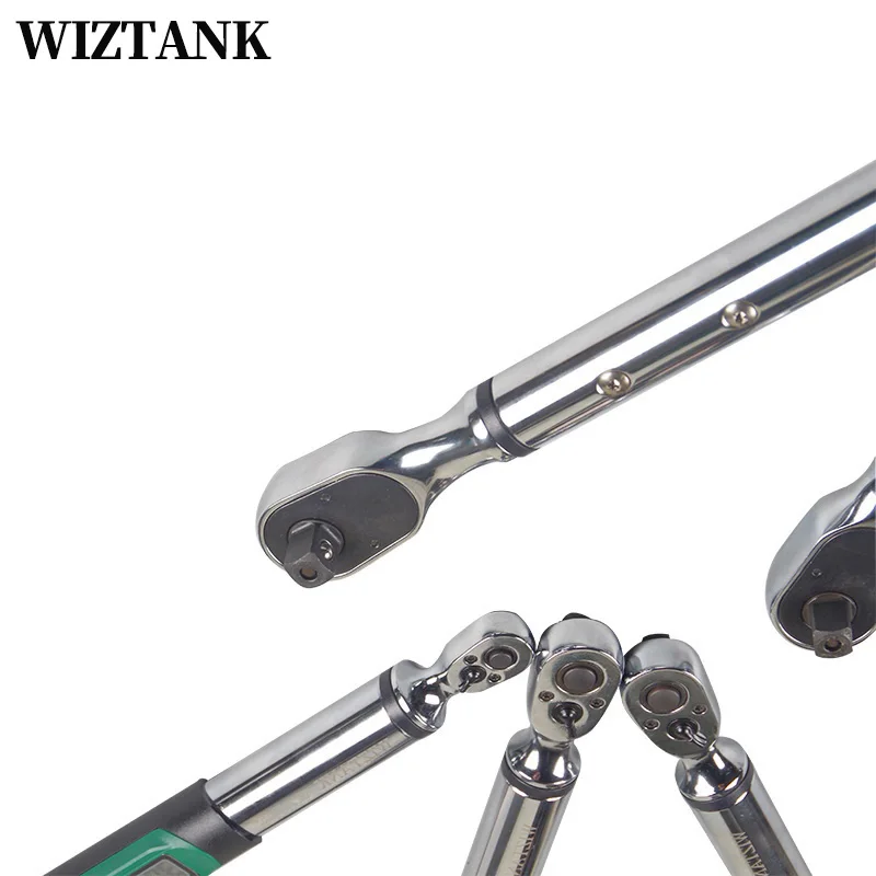 Цифровой Динамометрический ключ WIZTANK Реверсивный быстроразъемный Трещоточный